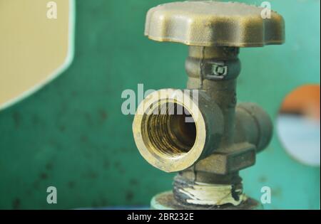 Flüssiggas Tank Loch für das Kochen in zu Hause Stockfoto