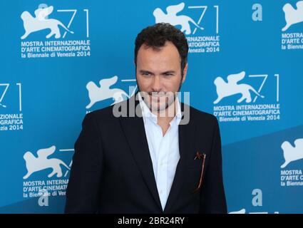 VENEDIG, ITALIEN - 05. SEPTEMBER: Massimiliano Gallo nimmt an der Fotoschau 'Perez' Teil, die am 2014. September in Venedig, Italien, stattfindet Stockfoto