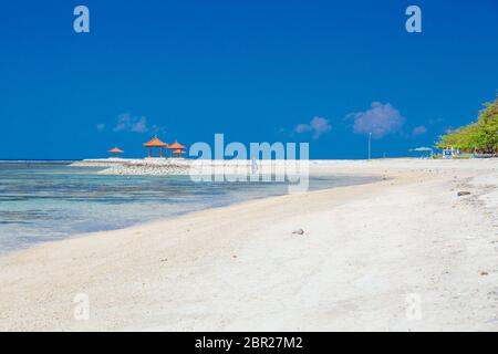 Sanur Beach Szene in Indonesien Stockfoto