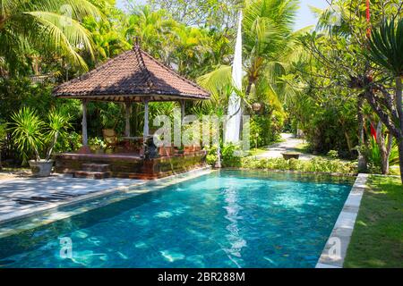 Luxus-Villa in Bali Indonesien Stockfoto