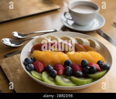 Frühstück Obstsalat Stockfoto