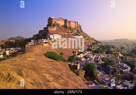 Mehrangarh Fort, Jodhpur, Rajasthan, Indien Stockfoto