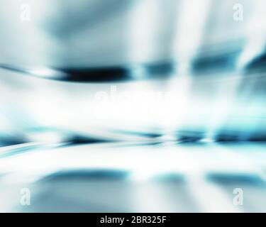 Zimmer Reflexionen Bewegungsunschärfe futuristischen Hintergrund. 3D-Rendering Stockfoto