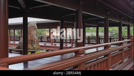 Diamond Hill, Hongkong, 21. April 2018:- Chi Lin Nunnery, chinesische Architektur Stockfoto