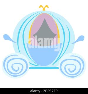 Märchen magische fantasy Prinzessin carrieage Abbildung Stockfoto