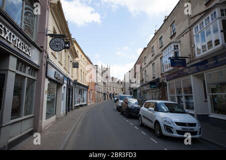 Stadtzentrum von Cirencester in Gloucestershire in Großbritannien Stockfoto