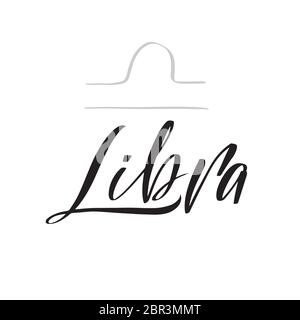 Vektor Kalligraphie Abbildung auf weißem Hintergrund. Stock Vektor