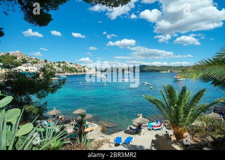 Cala Fornells, Paguera, Mallorca, Balearen, Spanien Stockfoto