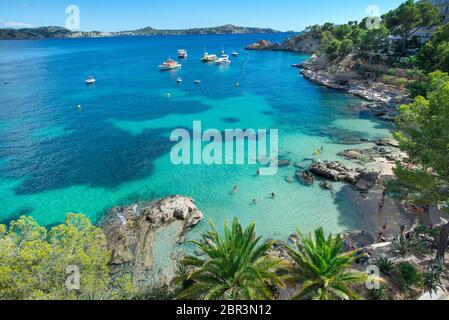 Cala Fornells, Paguera, Mallorca, Balearen, Spanien Stockfoto