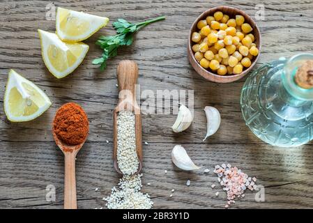Hummus Stockfoto
