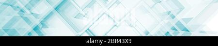 Abstrakt Blau Architektur panorama Hintergrund. 3D-Rendering Stockfoto