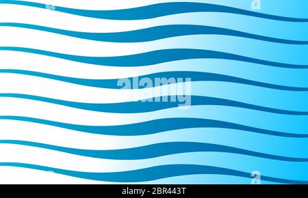 Abstrakt blaue Wellen Design Vektor Hintergrund Stock Vektor