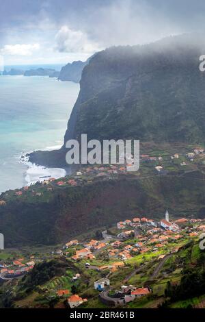 Eagle Rock, Penha de Aguia, Faial, Madeira Stockfoto