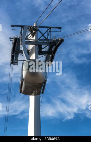 Ansicht der Portland Aerial Tram in Portland, Oregon Stockfoto