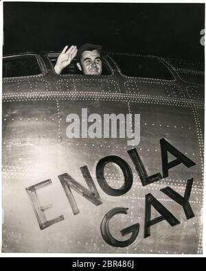 Enola Gay, Flugzeug, das 1945, im Zweiten Weltkrieg, die Atombombe auf Hiroshima, Japan abwarf Stockfoto