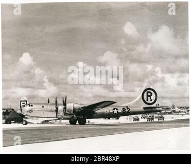 Enola Gay, Flugzeug, das 1945, im Zweiten Weltkrieg, die Atombombe auf Hiroshima, Japan abwarf Stockfoto