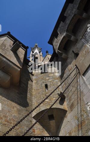 Schloss Kreuzenstein, erbaut 1100-1200 wenige Kilometer nördlich von Wien Stockfoto