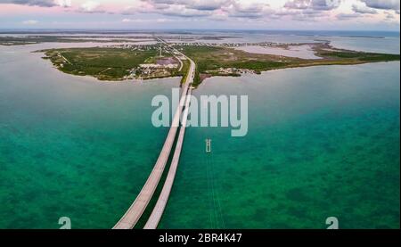 Straße 1 nach Key West in Florida, USA Stockfoto