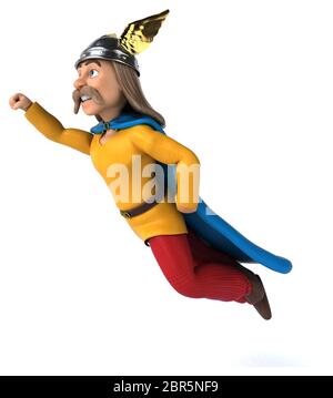 Spaß gaulois - 3D-Darstellung Stockfoto