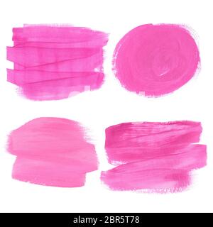 Rahmen für Text. Hochzeit Vorlage. Elegante Pinselstrich in Rosa. Für Einladungen, Karten, Poster. Stockfoto