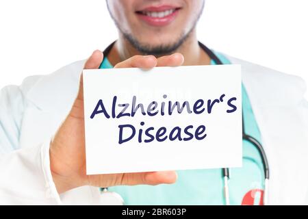 Doktor Alzheimers Krankheit Alzheimer Alzheimer Kranke Krankheit gesund Gesundheit mit Vorzeichen Stockfoto