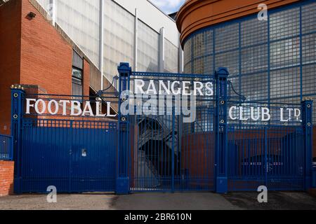 Glasgow Rangers Ibrox Stadion, Glasgow, Schottland, Großbritannien Stockfoto