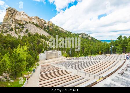 Theater am mt. rushmore am Tag, South Dakota, usa. Stockfoto