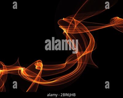 Dunkel Zusammenfassung Hintergrund mit einem glühenden abstrakte Wellen, abstrakten Hintergrund Stockfoto