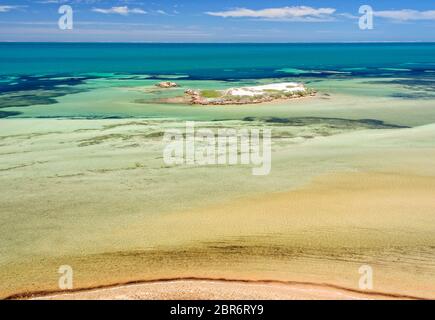 Denham Ton vom Eagle Bluff Aussichtspunkt - Denham, WA, Australien Stockfoto