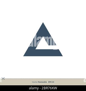 Buchstaben EIN Vektor Logo Vorlage Illustration Design Stockfoto