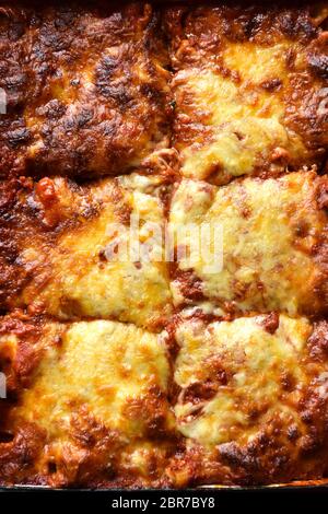 Vegetarische Pasta Bake Stockfoto