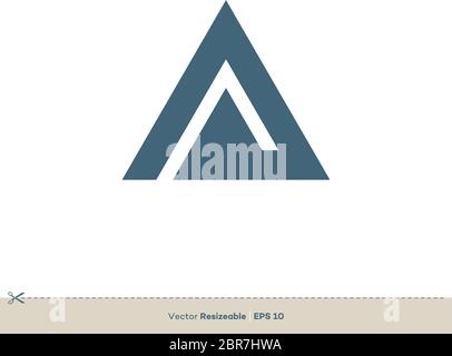 Buchstaben EIN Vektor Logo Vorlage Illustration Design Stock Vektor