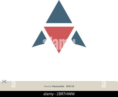 Buchstaben EIN Vektor Logo Vorlage Illustration Design Stock Vektor