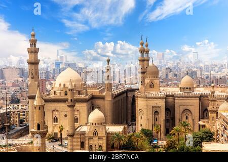 Moschee und Madrasa von Sultan Hasan in Kairo, Ägypten. Stockfoto