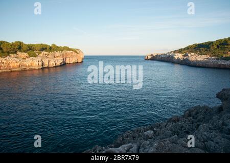 Cala Sa Nau - schöne Bucht und Strand auf Mallorca, Spanien - Europa Stockfoto