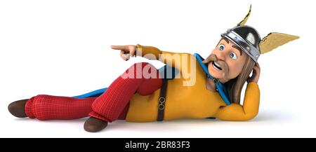 Spaß gaulois - 3D-Darstellung Stockfoto