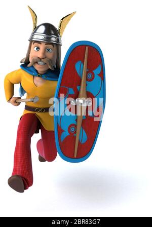 Spaß gaulois - 3D-Darstellung Stockfoto