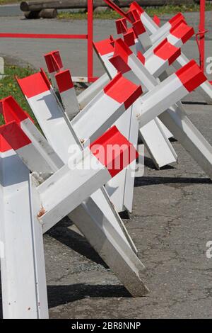 Mödlareuth an der Gremnze Bayern-Thüringen Stockfoto