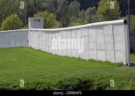 Mödlareuth an der Gremnze Bayern-Thüringen Stockfoto