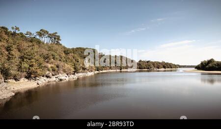 Ansicht der Jaunay See in Vendee Frankreich ein Sommertag Stockfoto