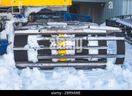 Schneelistenfahrzeug Stockfoto