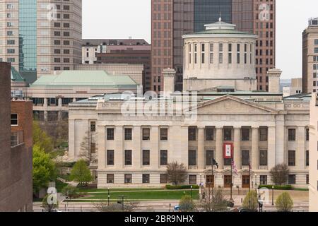 Columbus ist die Hauptstadt des Staates Ohio mit Sitz in der Regierung Statehouse Stockfoto