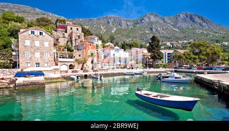 Idyllische Dorf Mlini Dubrovnik Archipel, Süddalmatien Region von Kroatien Stockfoto