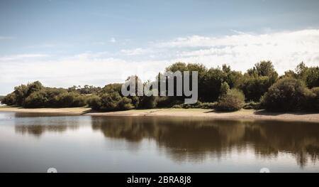 Ansicht der Jaunay See in Vendee Frankreich ein Sommertag Stockfoto