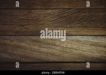 Bretter aus dunkel verwittertem Holz Textur. Multifunktionaler Drop mit Platz für Text Stockfoto