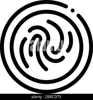 Gleichmäßig Mayonnaise auf Platte verteilen Symbol Vektor Kontur Illustration Stock Vektor