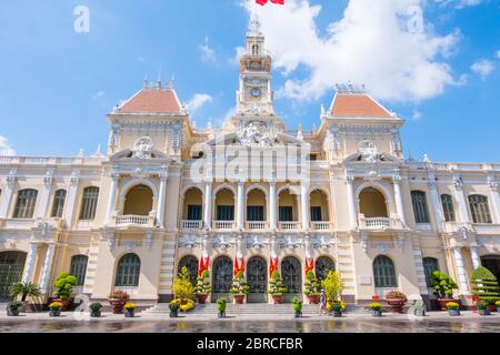 Volkskomitee der Stadt Ho Chi Minh, Dong Khoi, Ho Chi Minh Stadt, Vietnam, Asien Stockfoto