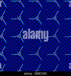 Modernes geometrisches nahtloses Muster. Vektorgrafik. Stock Vektor