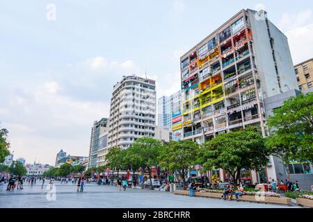 Nguyen Hue, Hauptfußgängerzone, Ben Nghe, Ho Chi Minh City, Vietnam, Asien Stockfoto