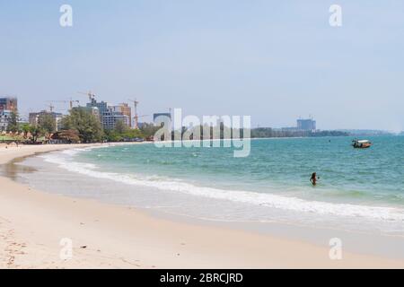 Ou Chheuteal Beach, Sihanoukville, Kambodscha, Asien Stockfoto